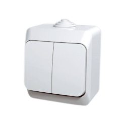 Doppelschalter, weiß, Schneider Electric Cedar WDE000550