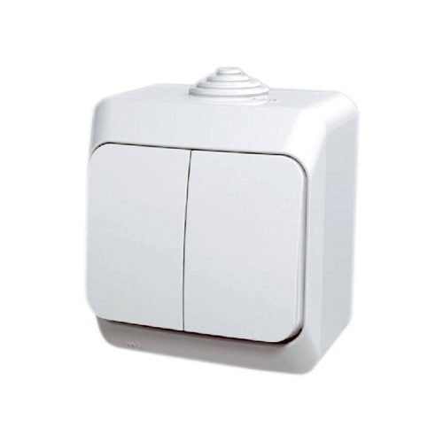 Kettős kapcsoló, fehér, Schneider Electric Cedar WDE000550