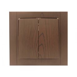 Doppelschalter Comtec Anemon Eiche dunkel