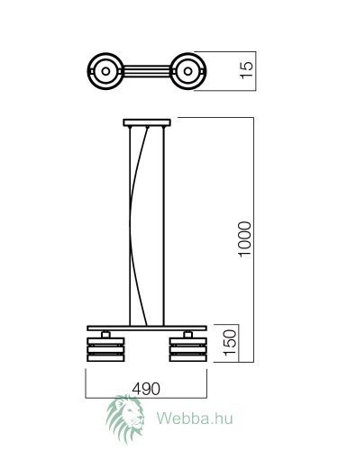 Kronleuchter KIM 2xE14