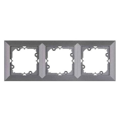 Schalter- / Steckdosenrahmen, Perla RA-3P, anthrazit