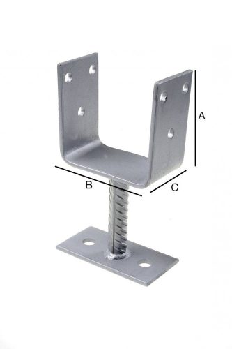 Säulentragfuß 100 x 100 x 60 x 5 mm