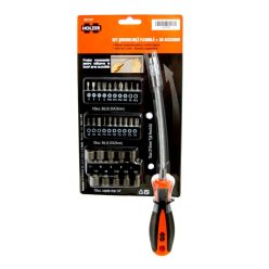 Bitfej készlet rugalmas csavarhúzóval Holzer 531131