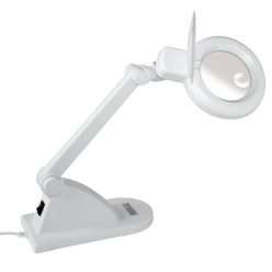 Asztali lámpa nagyítóval,12W, fehér