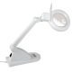 Tischleuchte mit Lupe, 12W, weiß