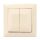 Doppelschalter Abex Perla Beige