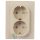 Doppelsteckdose Abex Perla Beige
