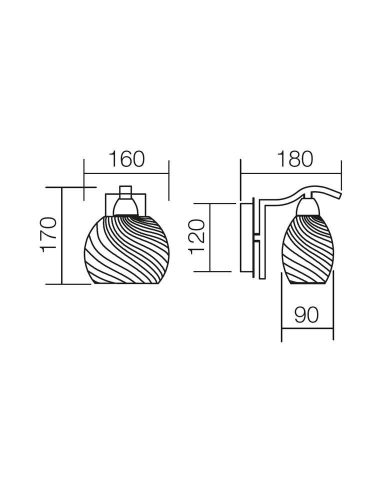 Wandleuchte Helen 01-654 1xE14