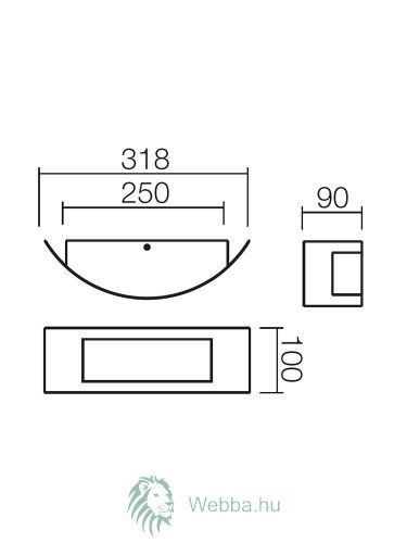 Kültéri lámpa 1XE27