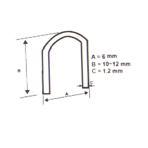 Handhefter für Metallklammern, C / T / U-Klammern