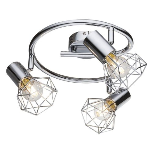 Mennyezeti lámpa, Xara 54802-3, 3 x E14, ezüst