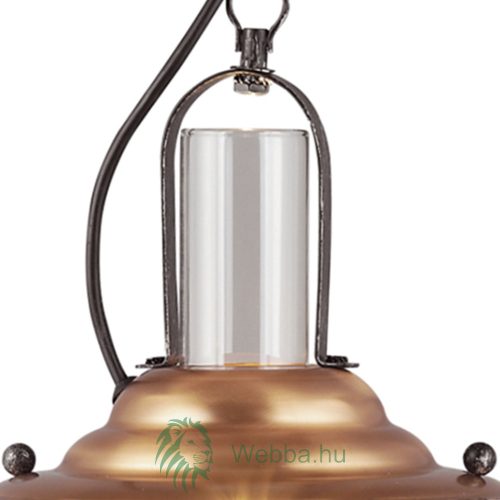 Vecchio Kronleuchter, antik schwarz + braun + kupfer