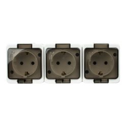 Dreifache Abex Smart Steckdose mit Schutzkontakt