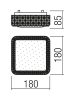 LED-Deckenleuchte Tetris 05-844 12W