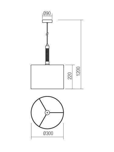Kronleuchter Astrid 01-1177 1xE27