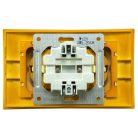 Doppelsteckdose, Larissa Mono Electric, Schutzkontakt, Eiche