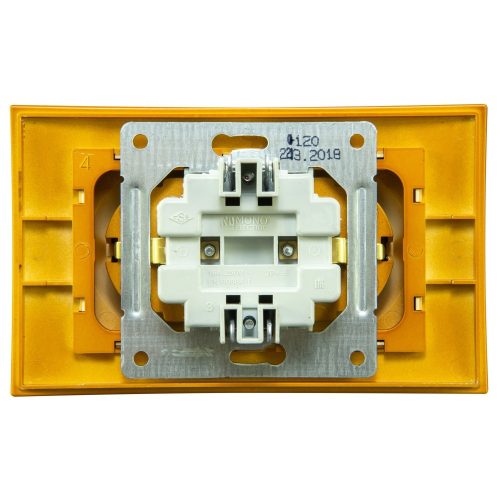 Doppelsteckdose, Larissa Mono Electric, Schutzkontakt, Eiche