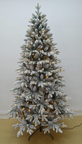 Künstlicher Kiefernhoff mit LED-Leuchten, 210 c