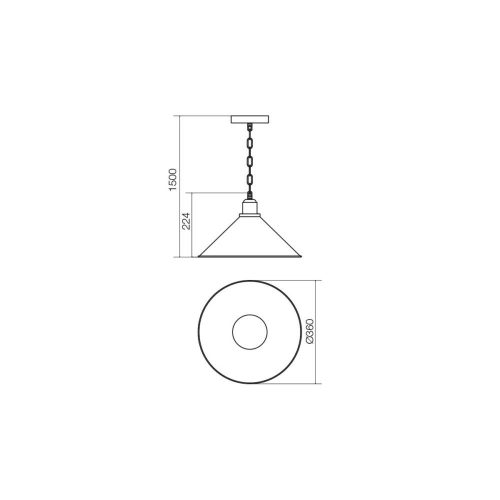 Kronleuchter Verner 02-937 1xE27
