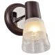 Wandleuchte Land KL 6200, 1 x E27, dunkelbraun + weiß / transparent