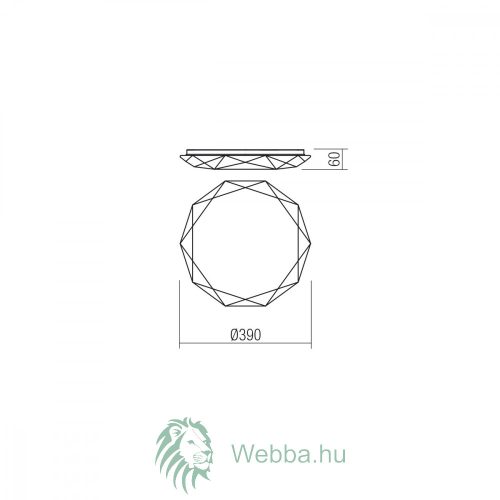 Smarter Emerald LED-Deckenleuchte, 24W