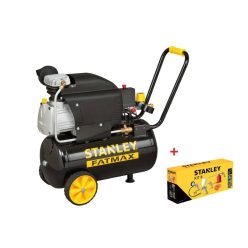   Légkompresszor dugattyúval, olajjal, Stanley, 2 LE, 50 liter, 8 bar