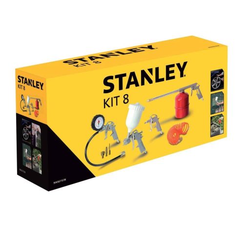 Légkompresszor dugattyúval, olajjal, Stanley, 2 LE, 50 liter, 8 bar