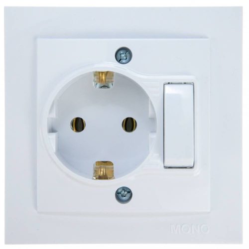 Einfache Möbelsteckdose mit Mono Electric Schalter