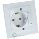 Einfache Möbelsteckdose mit Mono Electric Schalter