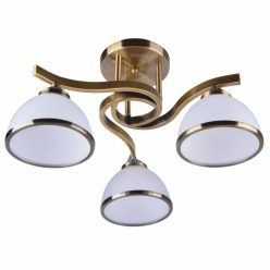 Mennyezeti lámpa Darla, bronz + fehér