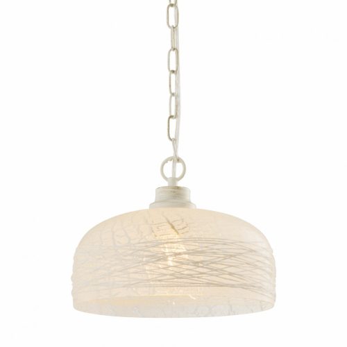 Kronleuchter, KL 6624, 1 x E27, weiß