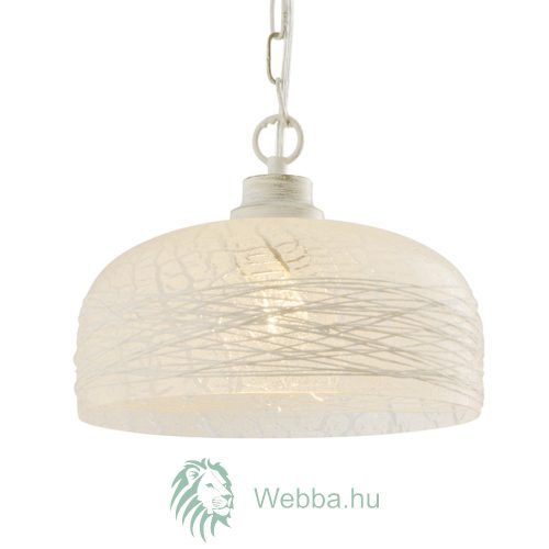 Kronleuchter, KL 6624, 1 x E27, weiß