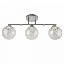 Mennyezeti lámpa Lara Kara, ezüst + átlátszó