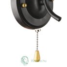  Saga Wandleuchte Schwarz + Bronze