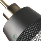  Saga Wandleuchte Schwarz + Bronze