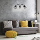  Saga Wandleuchte Schwarz + Bronze