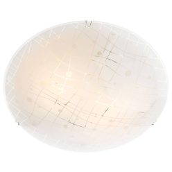 Mennyezeti lámpa, Graf 05-890, 2 x E27, D 400 mm, fehér