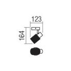 Wandleuchte, Vertigo 04-506, 1 x E14, chrom + weiß