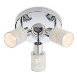 Mennyezeti lámpa, Vertigo 04-508, 3 x E14, króm + fehér