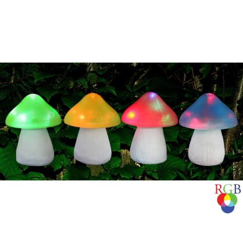Hoff RGB LED napelemes lámpa, gomba, 15 cm