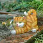 Solargartendekoration, Katze, Hoff, 15 cm