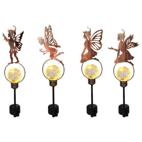 Hoff napelemes lámpa fém figurával, 58 cm