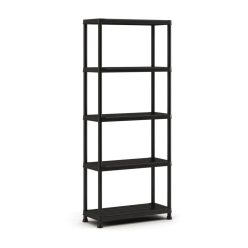 Kunststoffablage schwarz 75 x 32 x 177 cm