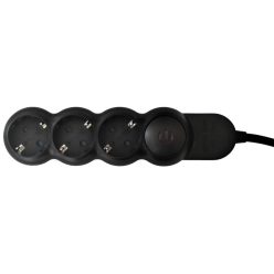 Hosszabbító Hoff Line 3 foglalat 5 m kapcsolóval