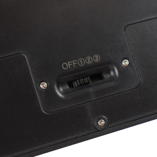 Fali lámpa, 5W, 360lm, hidegfény, mozgásérzékelő, 3 világítási mód, fekete, IP65, kültérre