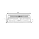 Fali lámpa, 5W, 360lm, hidegfény, mozgásérzékelő, 3 világítási mód, fekete, IP65, kültérre