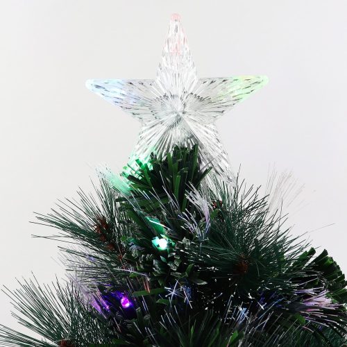 Műfenyő optikai, Hoff, 41 db színes LED-del, 90 cm