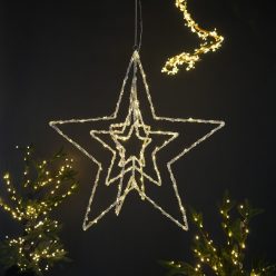   Csillag 3D, Hoff, 149 LED meleg fénnyel, D 78 cm, beltéri / kültéri