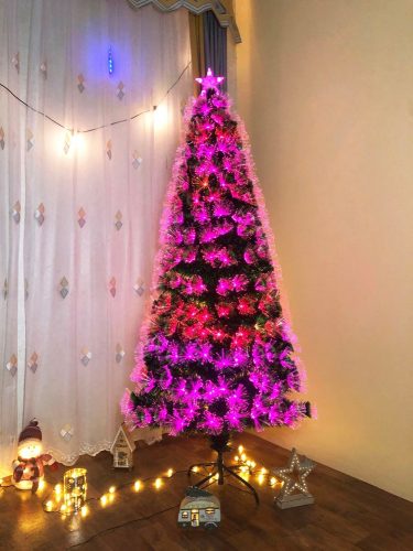 Műfenyő, Hoff, 265 RGB LED-del, 210 cm