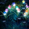Leszúrható szolár virág - RGB LED - 70 cm